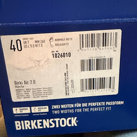 Birkenstock Birki Air 2.0 size 40  Matcha color (women’s size 9, men’s 7) (BL) - Picture 10 of 11